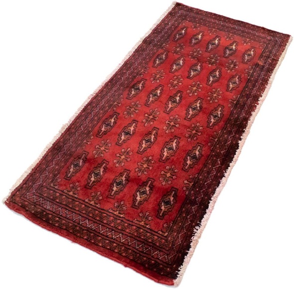 morgenland Wollteppich »Turkaman Teppich handgeknüpft rot«, rechteckig, 8 mm Höhe