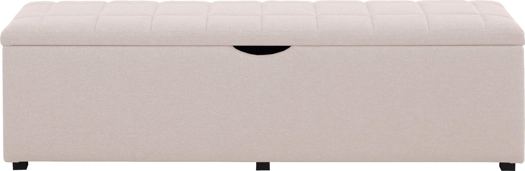 Places of Style Hockerbank »Checked«, mit Stauraum, Breite 120 cm und 160 cm, auch als Garderobenbank oder Bettbank geeignet