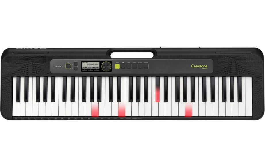 Casio Casiotone LK-S250C7 Leuchttasten-Keyboard Schwarz Leuchttasten