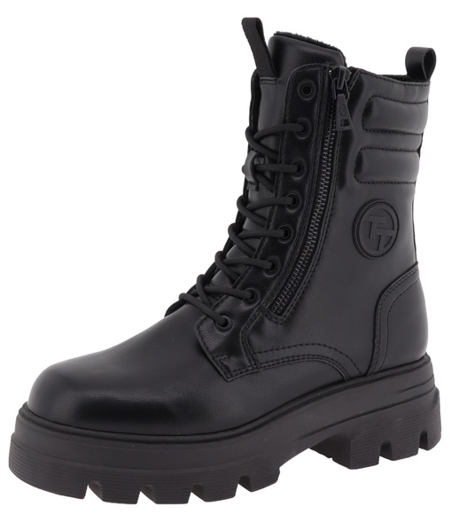 TOM TAILOR Schnürboots, mit Zierreissverschluss aussen, in Komfortweite G