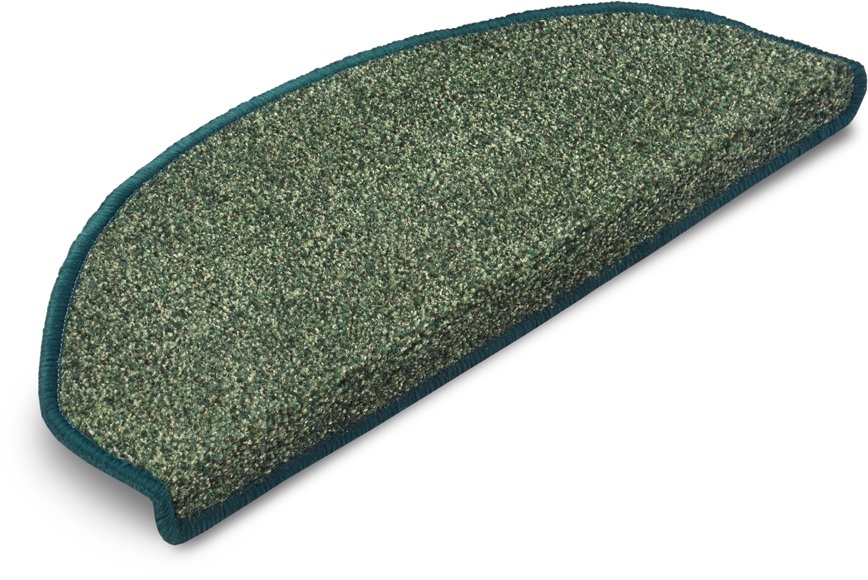 Hanse Home Exclusiv Stufenmatte »Liberty«, halbrund, 7 mm Höhe, Unifarben, Strapazierfähig, Flur, Wohnzimmer, Kräftige Farben, Kettelung, Pflegeleicht, Meliert, Treppe, Gekettelt, Set mit 15 Stufenn
