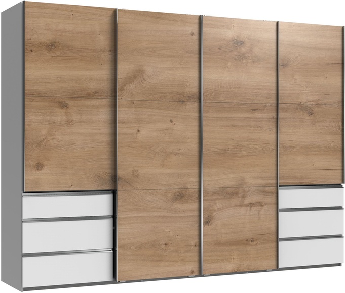 Fresh To Go Schwebetürenschrank »Level«, mit Synchronöffnung