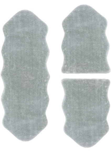 Bettumrandung »Lamm Fellimitat« Andiamo, Höhe 20 mm (3-tlg.)
