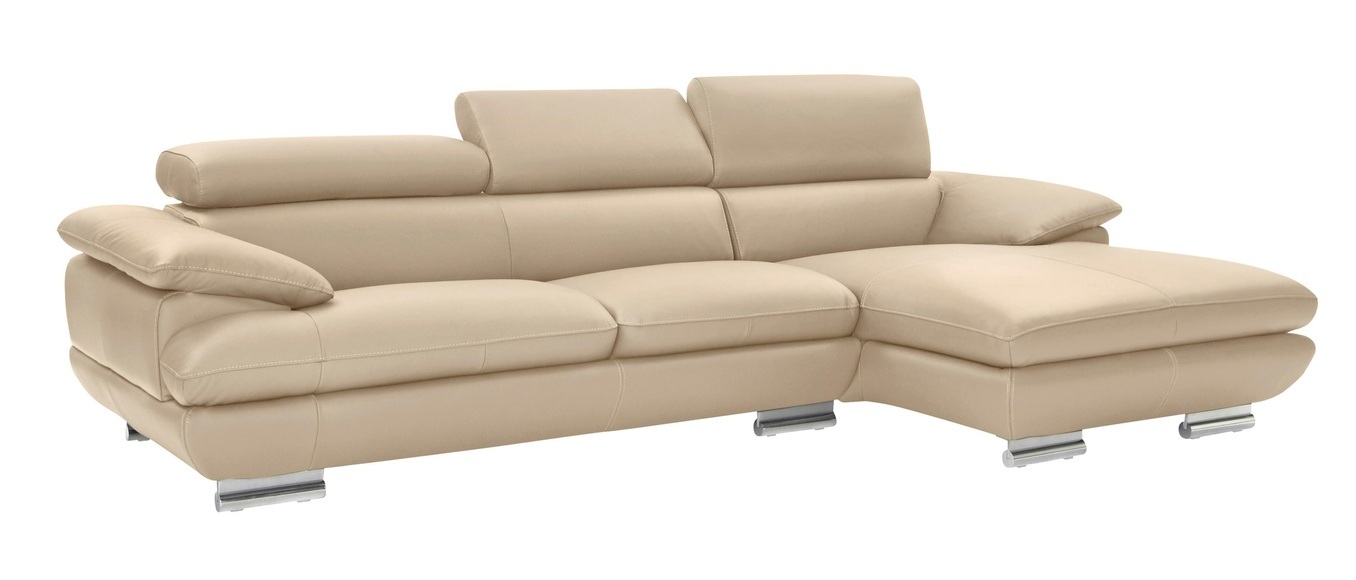 CALIA ITALIA Ecksofa »Magic«, in 2 Lederqualitäten