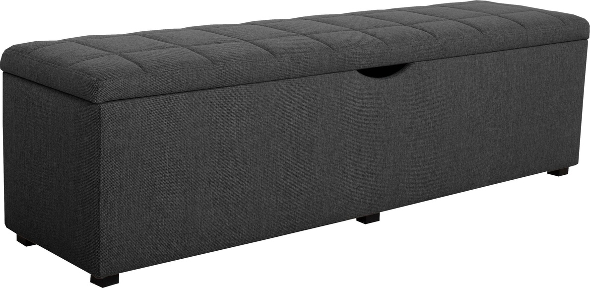Places of Style Hockerbank »Checked«, mit Stauraum, Breite 120 cm und 160 cm, auch als Garderobenbank oder Bettbank geeignet