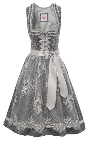 Marjo Dirndl midi mit Tüllschürze