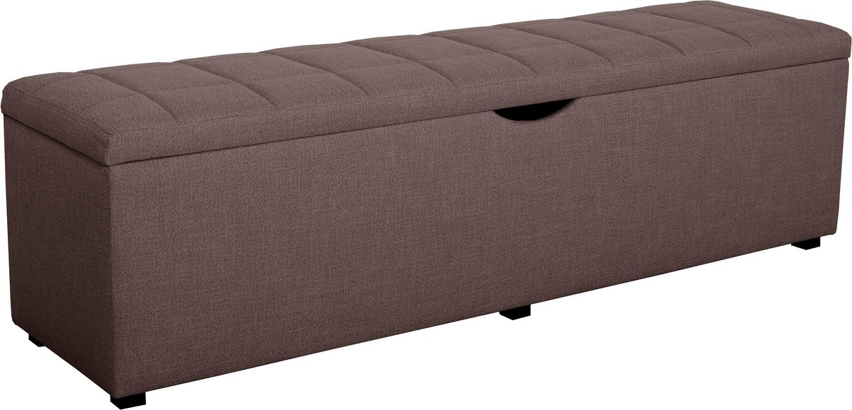 Places of Style Hockerbank »Checked«, mit Stauraum, Breite 120 cm und 160 cm, auch als Garderobenbank oder Bettbank geeignet