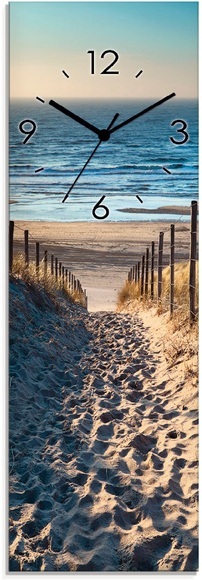 Artland Wanduhr »Weg zum Nordseestrand Sonnenuntergang«