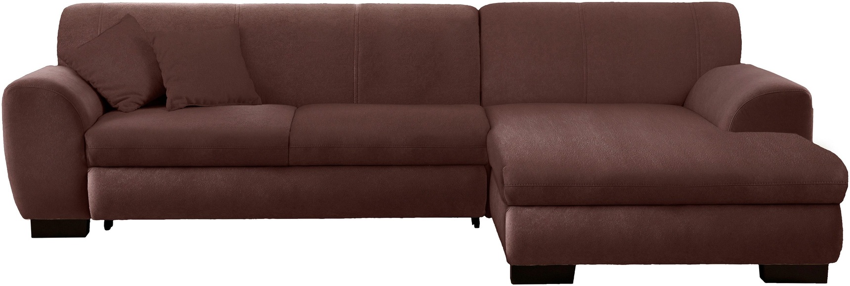 Home affaire Ecksofa »Nika«, MELROSE®, Microfaser oder Struktur, wahlweise mit Bettfunktion
