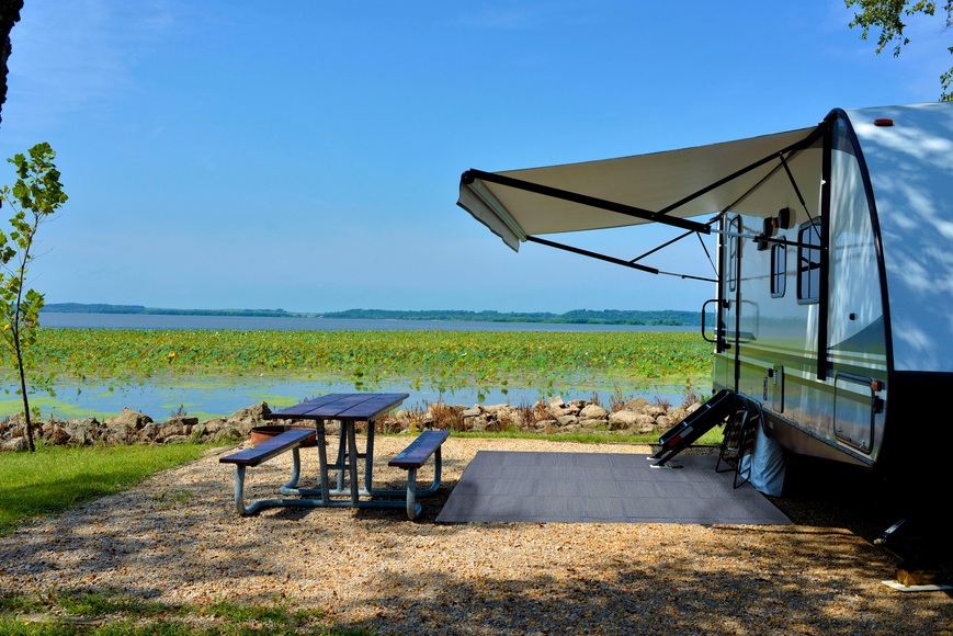 KONIFERA Outdoorteppich »Camping«, rechteckig, Vorzeltteppich, Campingteppich, robust, UV- & wetterbeständig