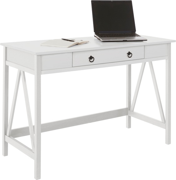 Timbers Schreibtisch »Fonville«, Schreibtisch aus massivem Kiefernholz in verschiedenen Farbvarianten erhältlich, Breite 116,5 cm, Home Office, Konsolentisch