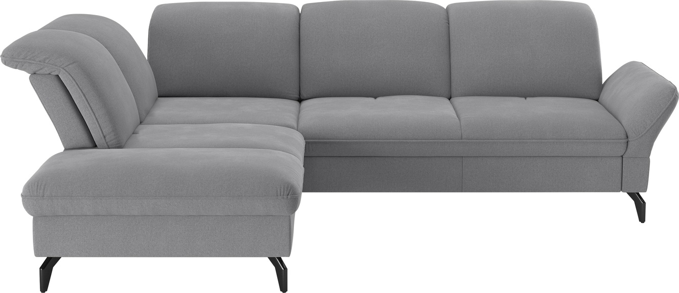 sit&more Ecksofa, Wahlweise mit Bett-, Kopfteil - und Armlehnfunktion, sowie Stauraum