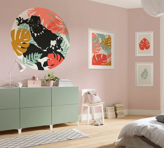 Komar Wandbild »Winter Tropics Black Panther Plants«, (1 St.), Deutsches Premium-Poster Fotopapier mit seidenmatter Oberfläche und hoher Lichtbeständigkeit. Für fotorealistische Drucke mit gestochen scharfen Details und hervorragender Farbbrilla