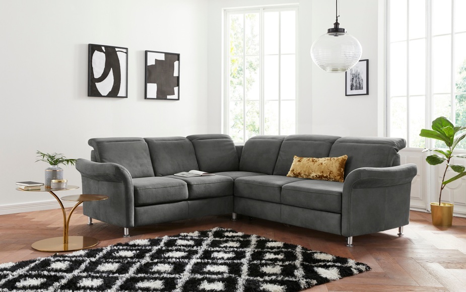 sit&more Ecksofa, inklusive Federkern, wahlweise mit Kopfteilverstellung, Bettfunktion und Schubladenstauraum