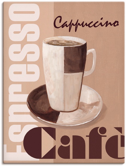 Artland Wandbild »Cappuccino - Kaffee«