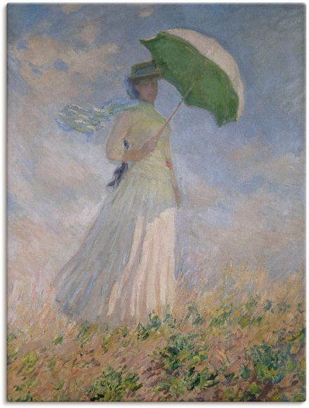 Artland Wandbild »Frau mit Sonnenschirm, Susanne Hoschedé«