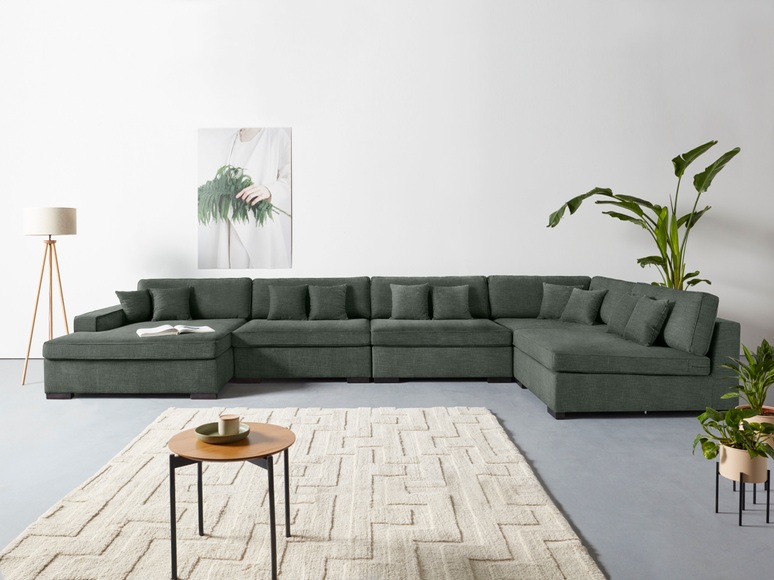 Guido Maria Kretschmer Home&Living Wohnlandschaft »Skara XXL«, Lounge-Sofa XXL mit Federkern-Polsterung, in vielen Bezugsvarianten, auch recycelt