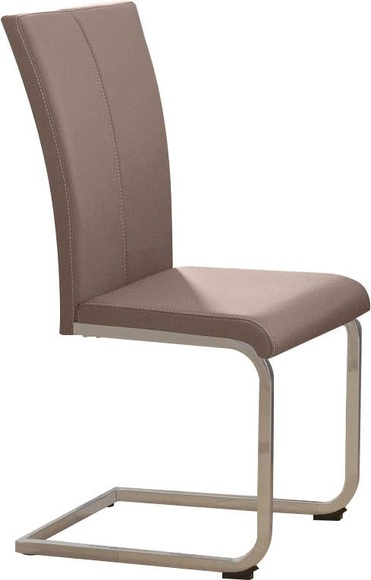 Home affaire Freischwinger »Nils«, (Set), 2 St., Kunstleder, Stuhl belastbar bis 120 Kg, Gestell aus Metall im Chrom-Look oder schwarz