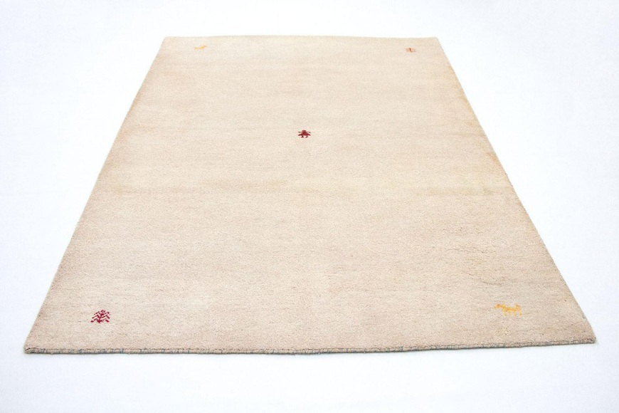 morgenland Wollteppich »Gabbeh Teppich handgeknüpft beige«, rechteckig, 18 mm Höhe, handgeknüpft
