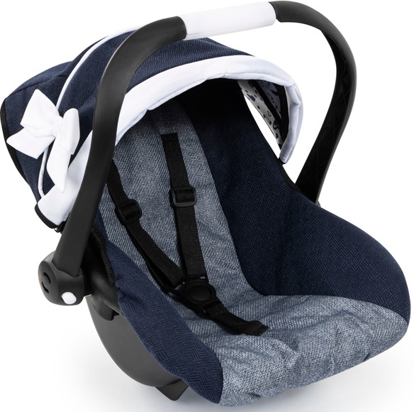 Bayer Puppen Autositz »Puppen-Autositz mit Dach, blau/weiss«, blau/weiss, mit Dach