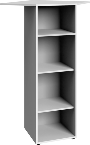 Eckregal Tür(en) Schublade(n) MODUL Weiss