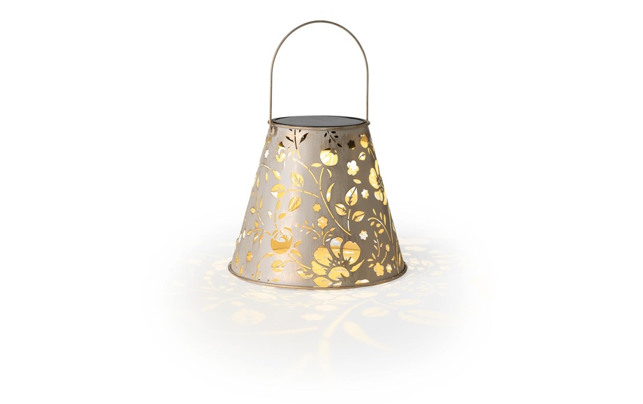 STT - Solarleuchte SOLAR LIGHT - Metall - crème - 21 cm