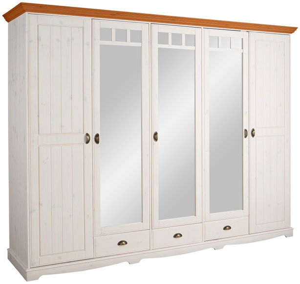 Home affaire Kleiderschrank »Claudia«, aus massiver Kiefer