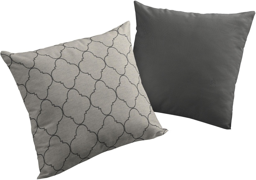 Adam Elements - ADAM - Kissenbezug Indian Cortezada 50 cm x 50 cm, Beige/Schwarz