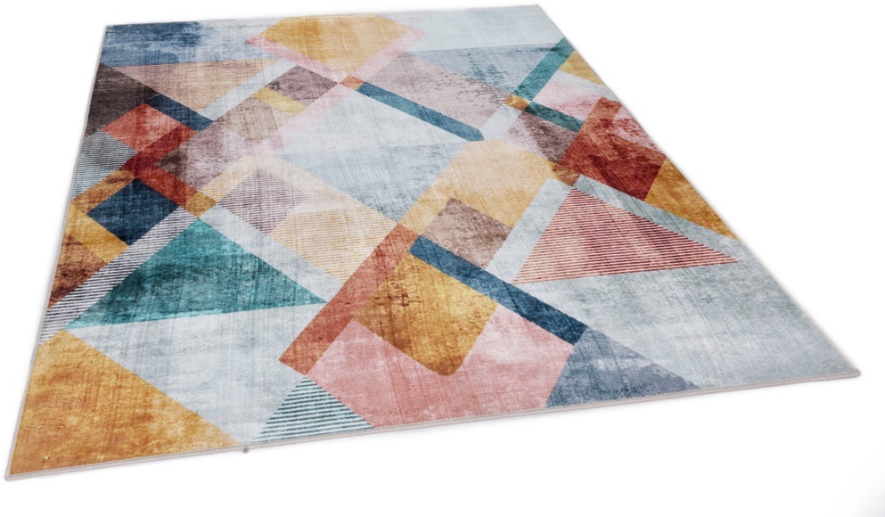 Gino Falcone Teppich »Rachele GF-088«, rechteckig, 6 mm Höhe, Kurzflor, modernes Design, Wohnzimmer