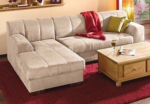 Home affaire Ecksofa »Falk«, mit Federkern und wahlweise mit Bettfunktion