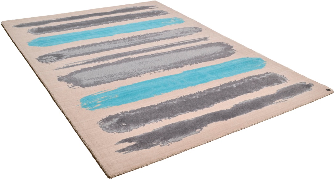Teppich, »Happy Painted Stripe«, TOM TAILOR, rechteckig, Höhe 12 mm
