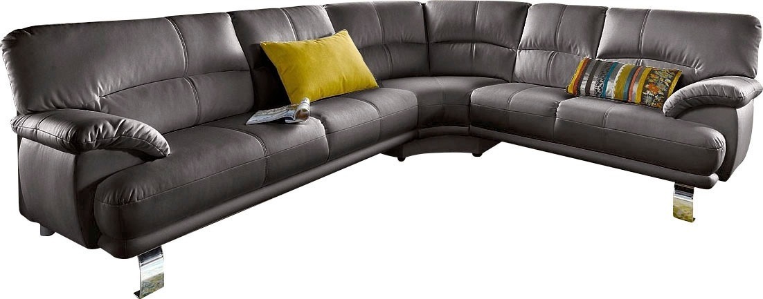 TRENDMANUFAKTUR Ecksofa, mit langem Schenkel
