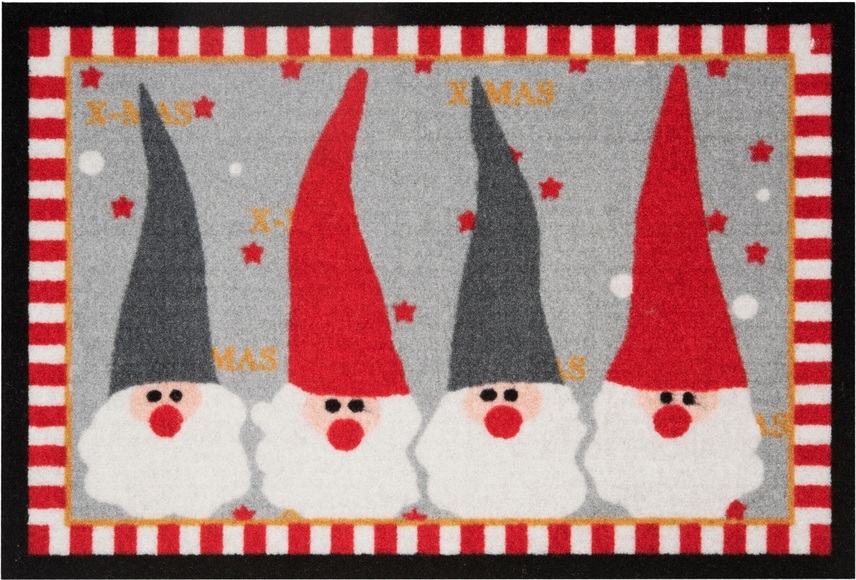 Fussmatte, »Weihnachtswichtel«, Hanse Home, rechteckig, Höhe 7 mm, maschinell getuftet
