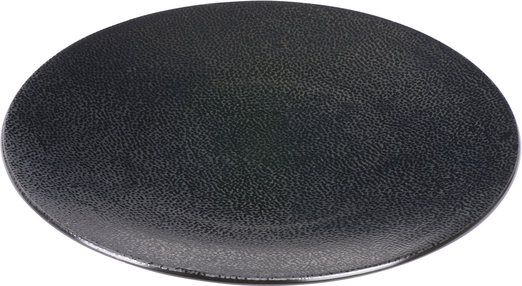 Lambert Servierplatte »Kaori«, (Set, 2 tlg.), Ø 34,5 cm, handgefertigt, schwarz-metallic