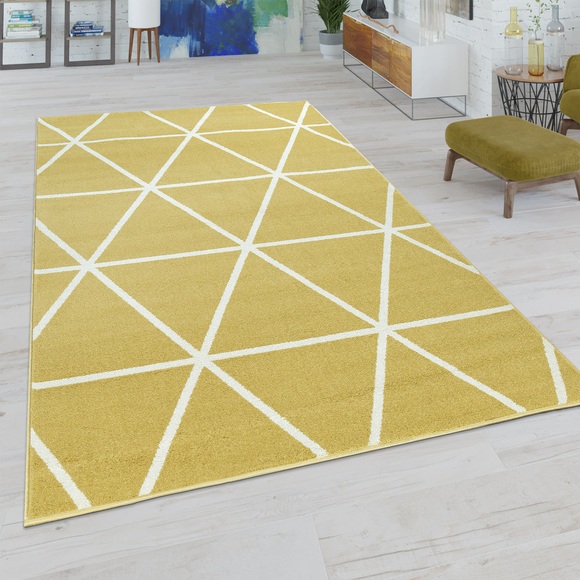 Paco Home Teppich »Stella 401«, rechteckig, 12 mm Höhe, Kurzflor, modernes Design, intensive Farbbrillianz, ideal im Wohnzimmer & Schlafzimmer