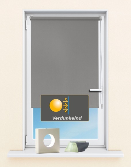 Seitenzugrollo »Seitenzugrollo 'Luna', verdunkelnd, Klemmfix, ohne Bohren, Fixmass«, Kutti, verdunkelnd, ohne Bohren