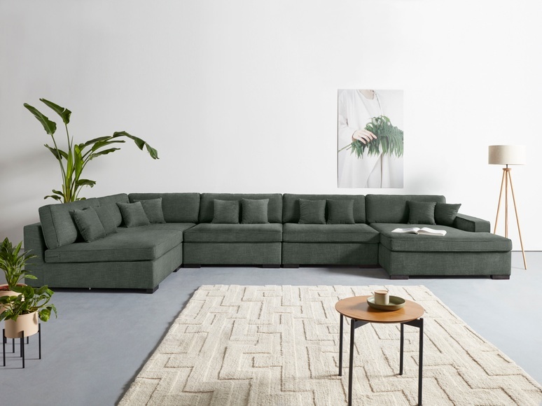 Guido Maria Kretschmer Home&Living Wohnlandschaft »Skara XXL«, Lounge-Sofa XXL mit Federkern-Polsterung, in vielen Bezugsvarianten, auch recycelt