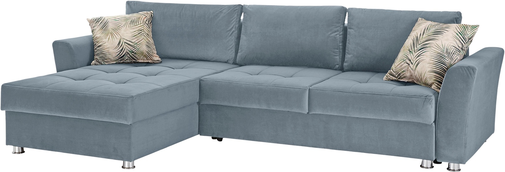 INOSIGN Ecksofa »Tjaden«, inkl.Bettfunktion und Bettkasten, Ottomane rechts/links montierbar