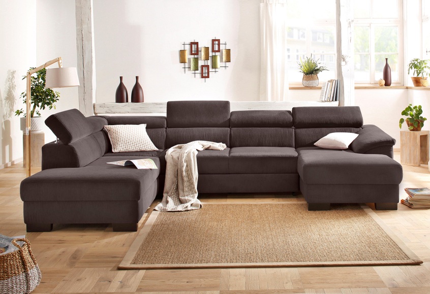 Home affaire Wohnlandschaft »Mika«, wahlweise mit Bettfunktion