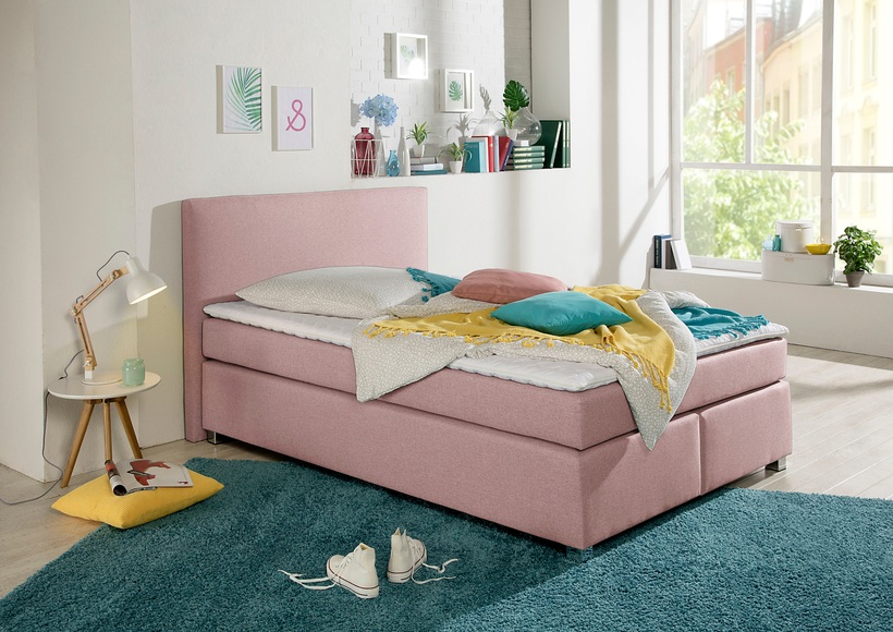 INOSIGN Boxspringbett »Eliana«, inkl. Topper, in 4 Breiten, 3 Matratzenarten und 2 Härtegraden