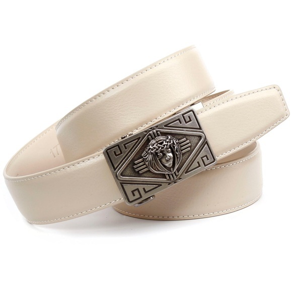 Anthoni Crown 3, 4 cm Automatik Damengürtel in Beige