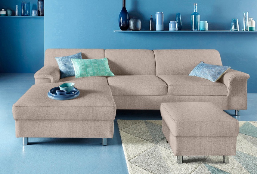 INOSIGN Ecksofa, wahlweise mit Bettfunktion