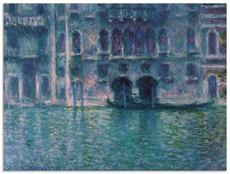 Artland Glasbild »Der Palazzo de Mula in Venedig. 1908«