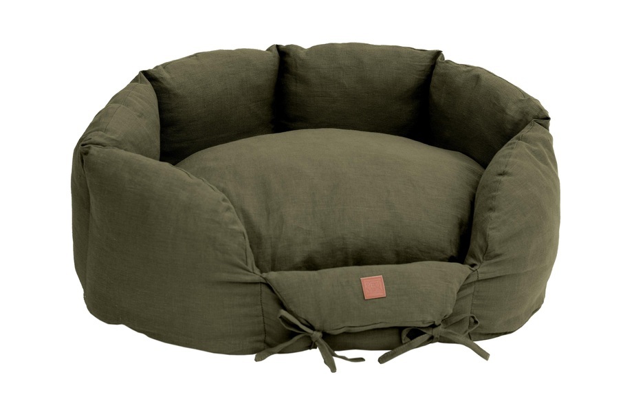 PET & Co. - Hundebett RONNY - khaki - Textil - 90/70/28 cm - L