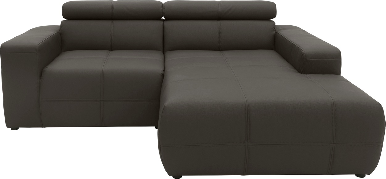DOMO collection Ecksofa »Brandon«, Mit Kopfteilverstellung, auch in Leder