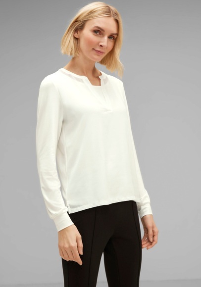 Chiffon Langarmshirt