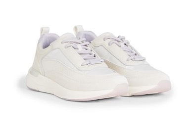 Calvin Klein Wedgesneaker »FLEXI RUNNER LACE UP-NANO MN MX«, mit pastellfarbenem Einsatz an der Ferse