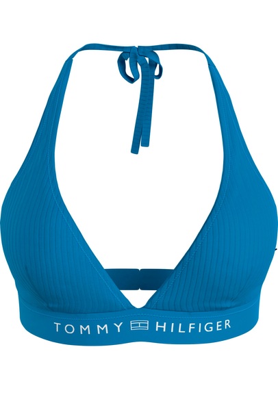 Tommy Hilfiger Swimwear Triangel-Bikini-Top »TH HALTER TRIANGLE RP (EXT SIZES)«, mit Tommy Hilfiger-Branding