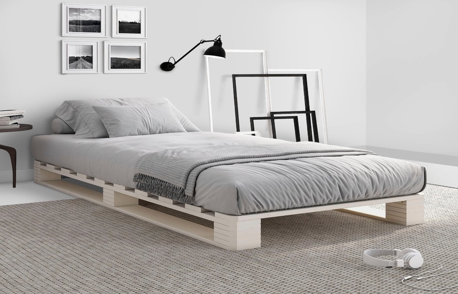 Home affaire Palettenbett »Alasco«, Jugendbett, aus massiver Kiefer
