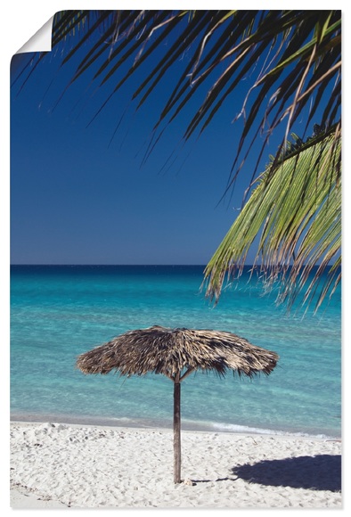Artland Wandbild »Sonnenschirm am Strand«